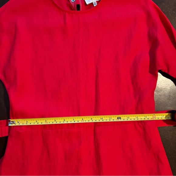 Wilfred le fou collection- tavin dress, gobi berry belted midi dress - Picture 7 of 16